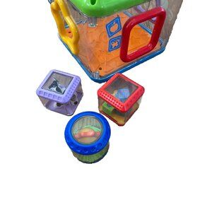 Fisher Price Peek A Boo Block Shape Sorter Baby Musical Sounds Cube FOR REPAIR